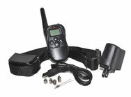 Black Waterproof Remote Pet Training Collar LCD Displays With 300 Meters Range
