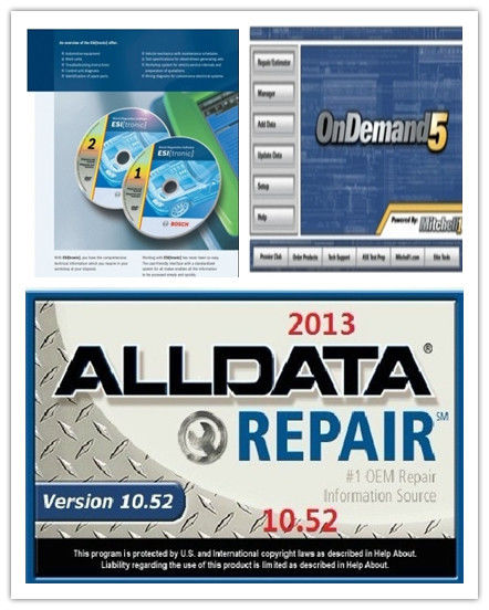 Automotive Diagnostic Software ALLdata10.52+OnDemand5.8 + BOSCH ESI 2012