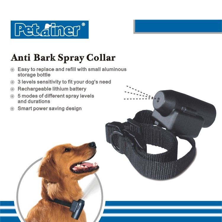 Rechargeable Remote Pet Training Collar , Automatic Spray Training Collar