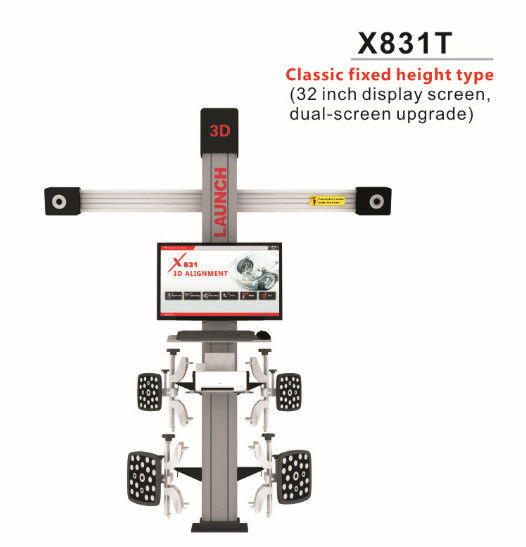 Dual Screen Auto Workshop Equipment 4 Post Big Scissor Lift Original LAUNCH X831T
